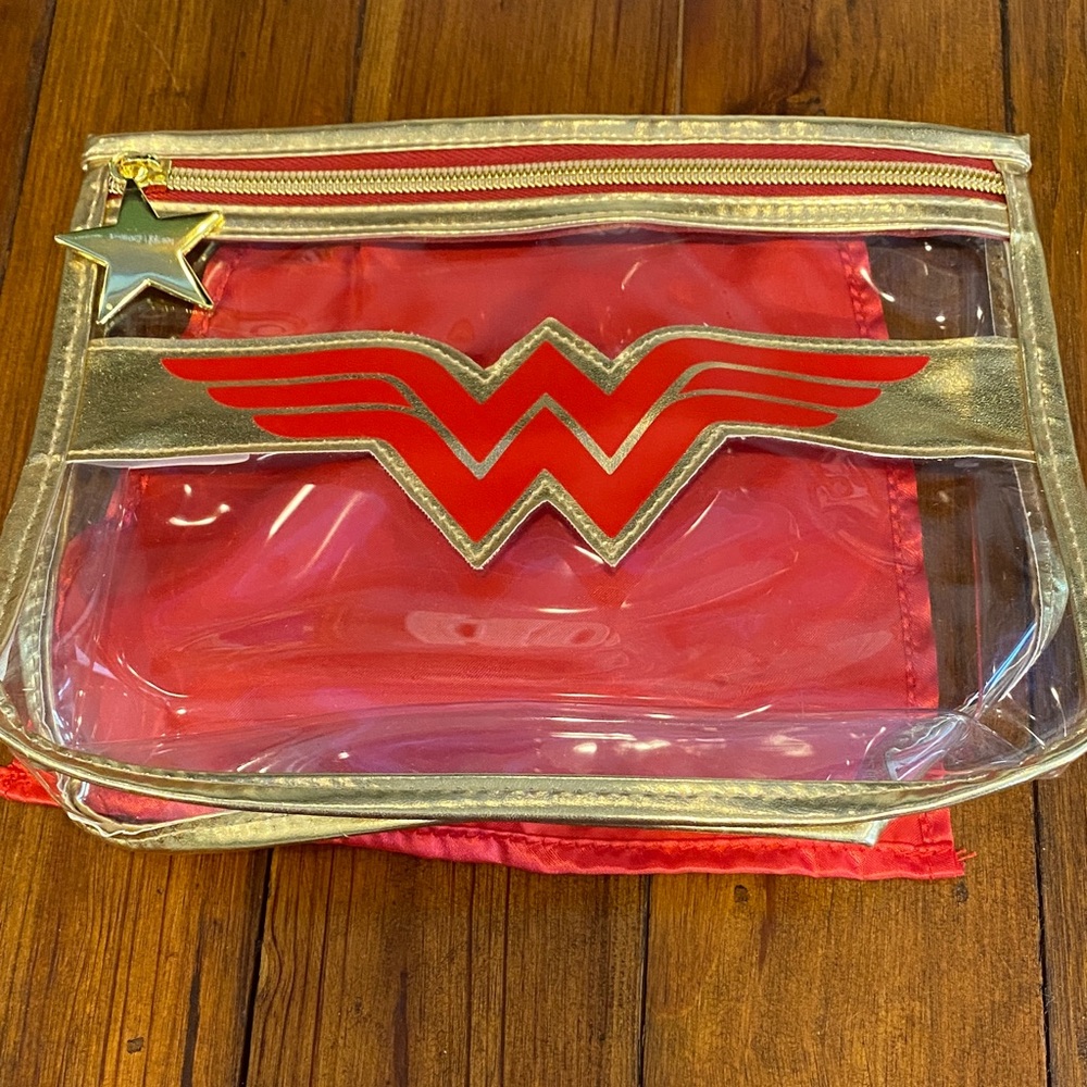 Wonder Woman Clear Cosmetic Bag